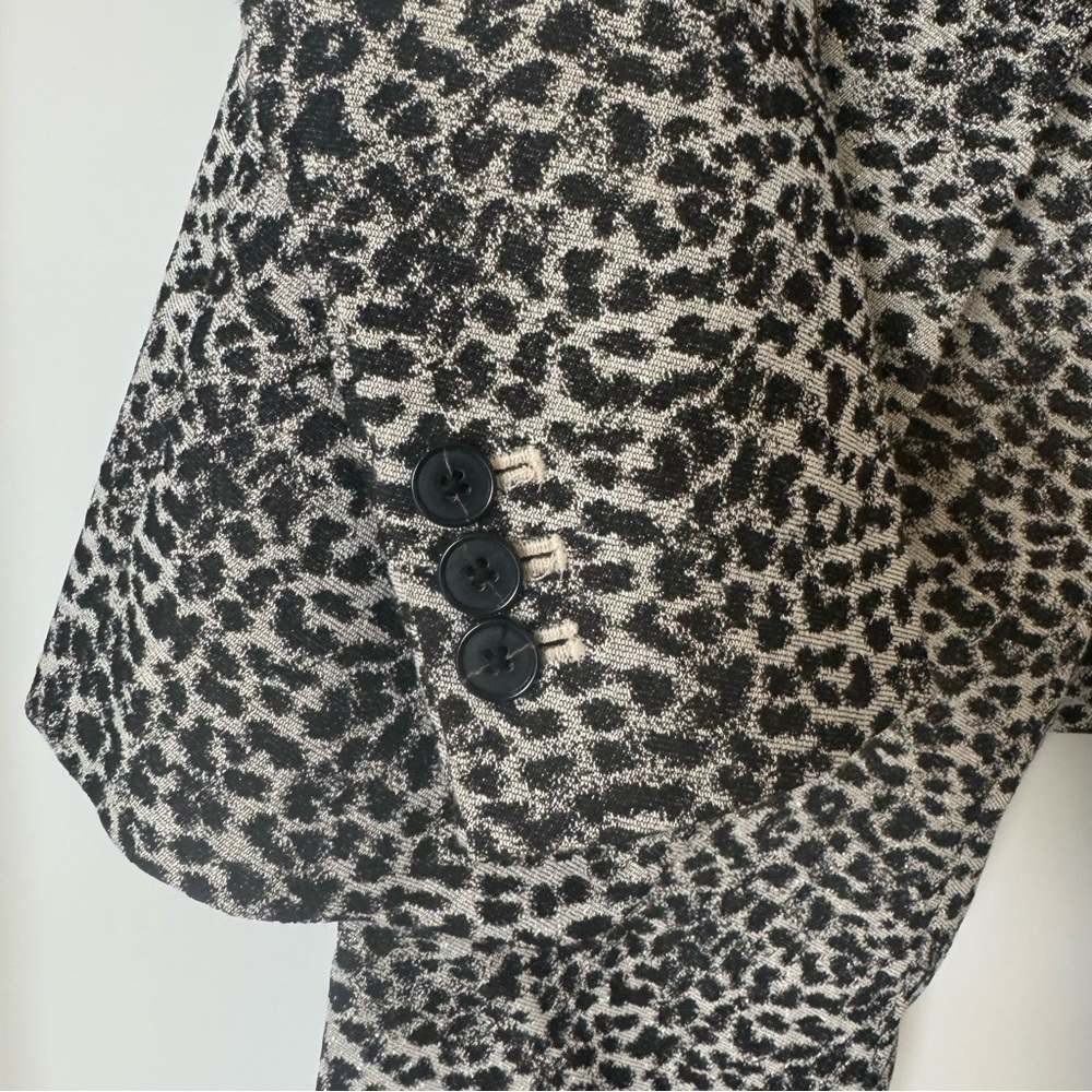 Banana Republic Metallic
Leopard Long Blazer size 4 and matching pants size 2 - Picture 5 of 12